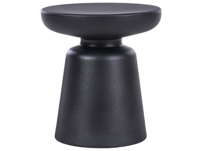 Accent Side Table Black Rust-Resistant 31cm Indoor Outdoor