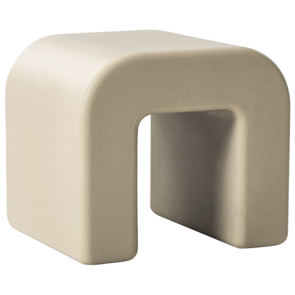 Sand Beige Synthetic Side Tables 2 Pack Water Resistant