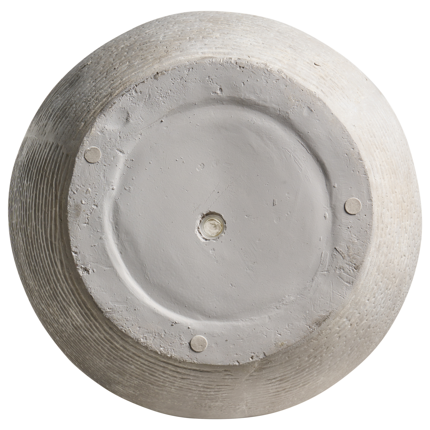 Light Grey Fibre Clay Flower Pot Planter Indoor Outdoor 47 x 47 x 40cm UV Resistant With Drainage Hole