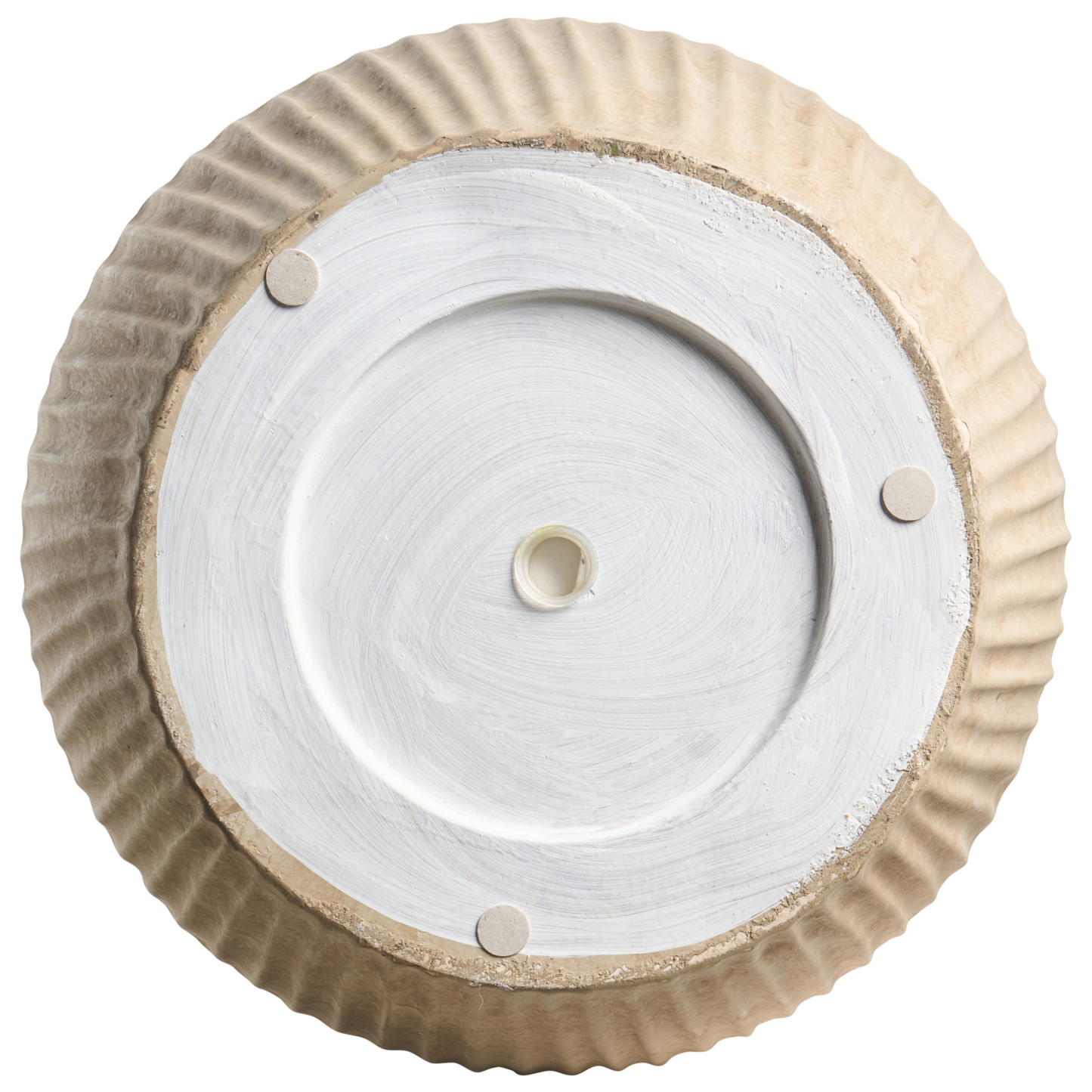 Beige Fibre Clay Planter 36 x 36 x 50cm Indoor Outdoor