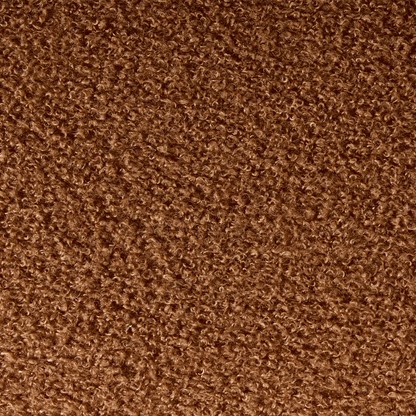 Clover And Co Golden Brown Boucle Clover Shaped Pouffe