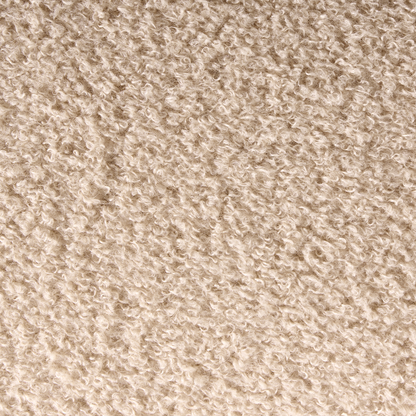 Havenly Home Clover Shaped Beige Boucle Pouffe Footstool And Small Table For Cozy Living Room