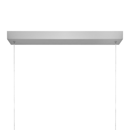 White LED Pendant Lamp Modern Geometric Metal Frame with Integrated LED