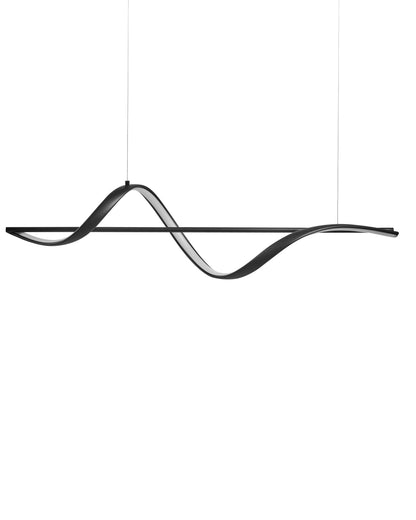 Pendant Lamp Black Metal Modern Suspended Light Loft Style Living Room Accent