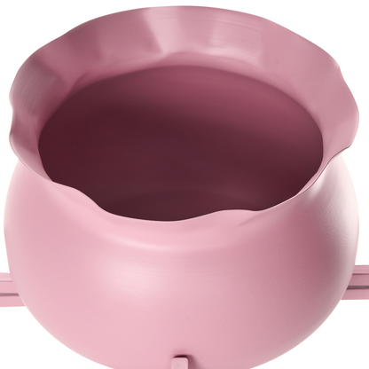 Plant Pot On Stand Pink Iron 25 X 25 X 60cm Indoor And Outdoor Metal Flower Pot Stand
