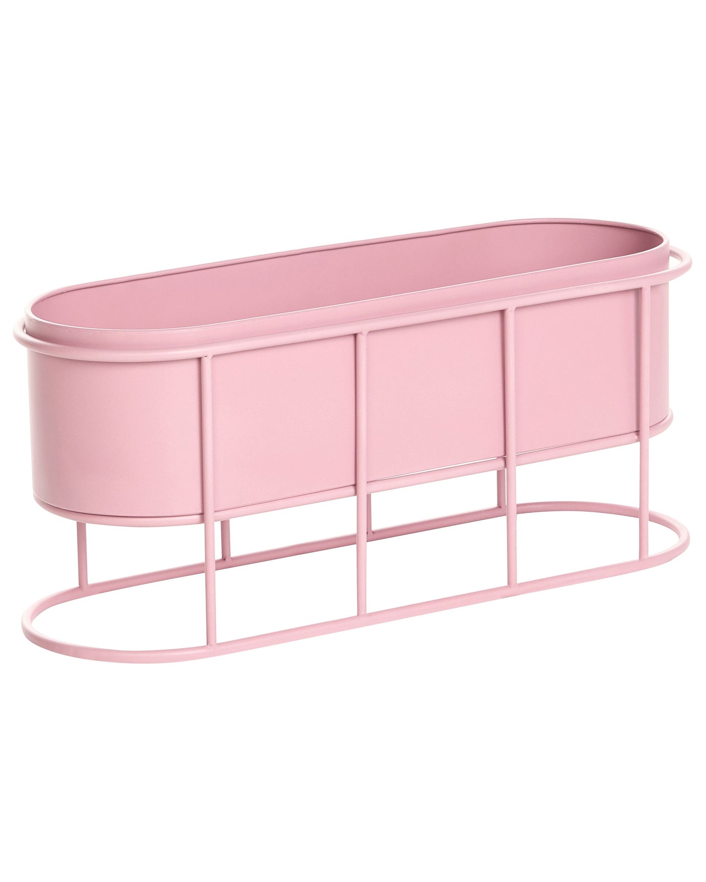 Pink Plant Pot On Stand 53 x 26 x 71cm Indoor Outdoor