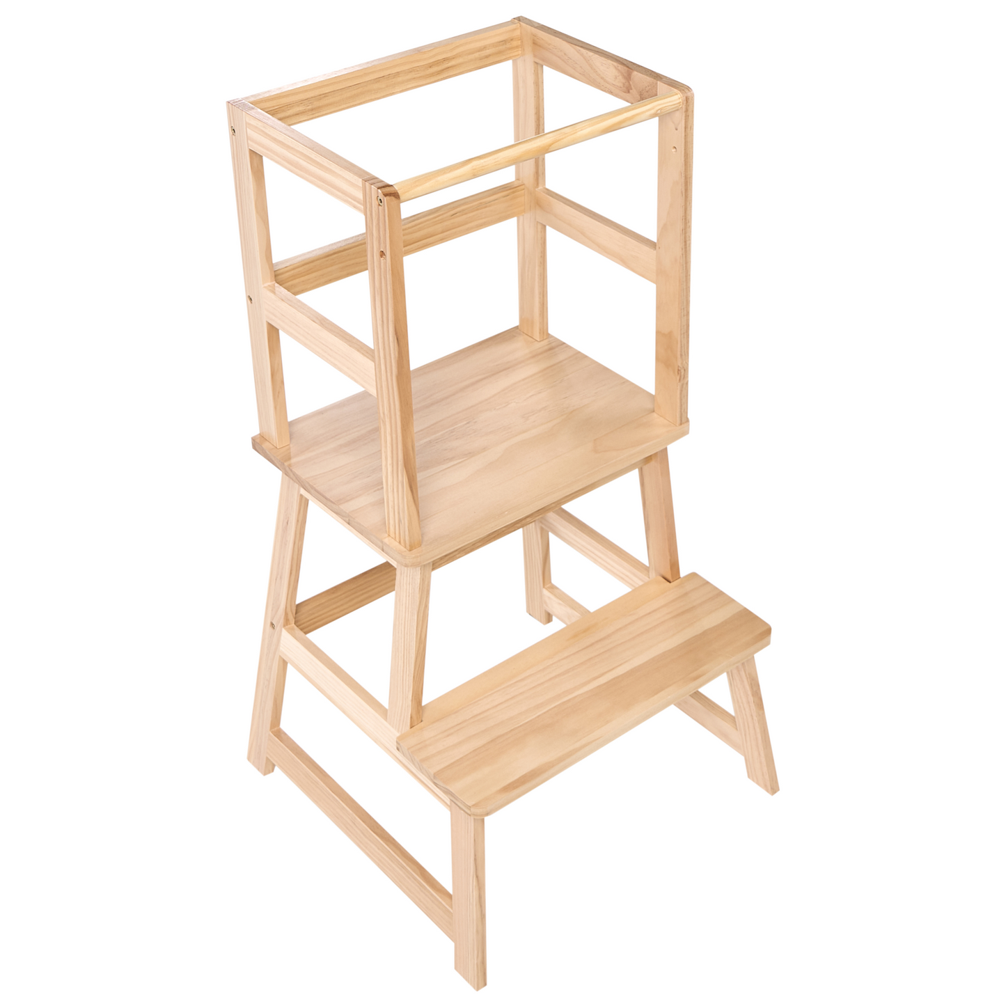 Kitchen Helper Learning Tower Light Brown Pine Wood