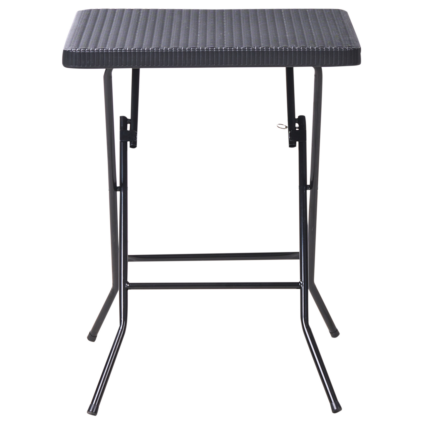 Bistro Set Black Foldable Table And 2 Chairs Patio Weatherproof