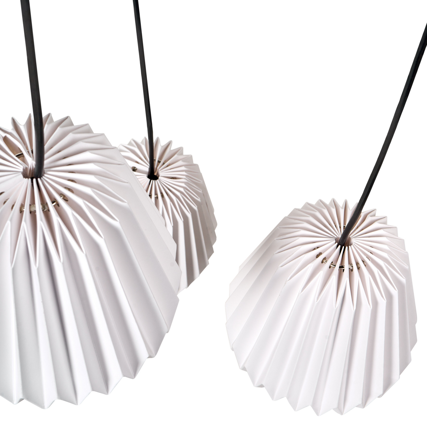 Lighting Origami 3 Light Pendant Lamp White Paper Shade