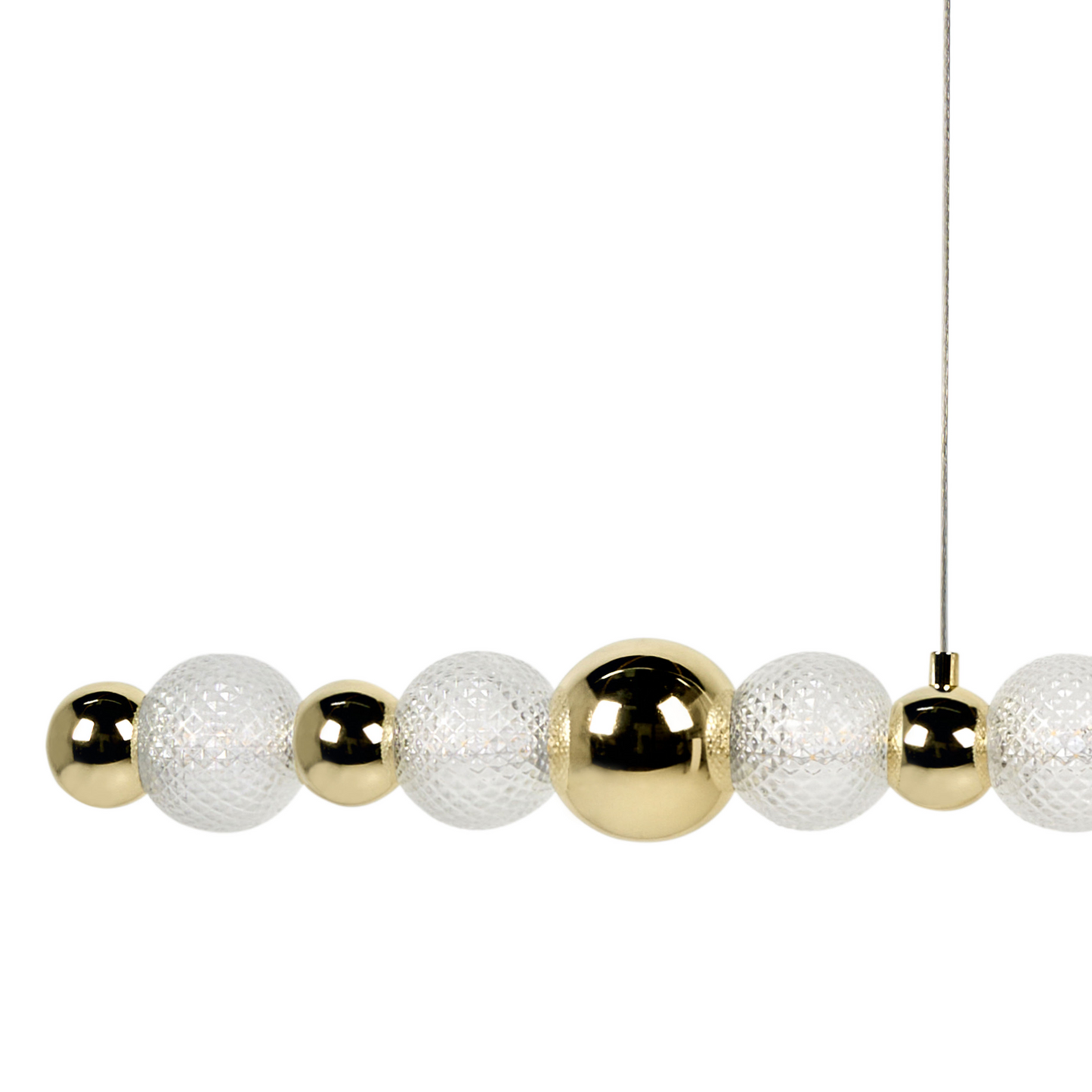 Glam Glass LED Wall Lamp Gold Shade Metal Base Ambient Light