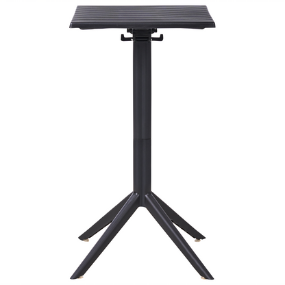 Bistro Table Black 60 x 60cm Flip Top Outdoor