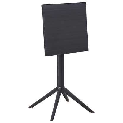 Bistro Table Black 60 x 60cm Flip Top Outdoor