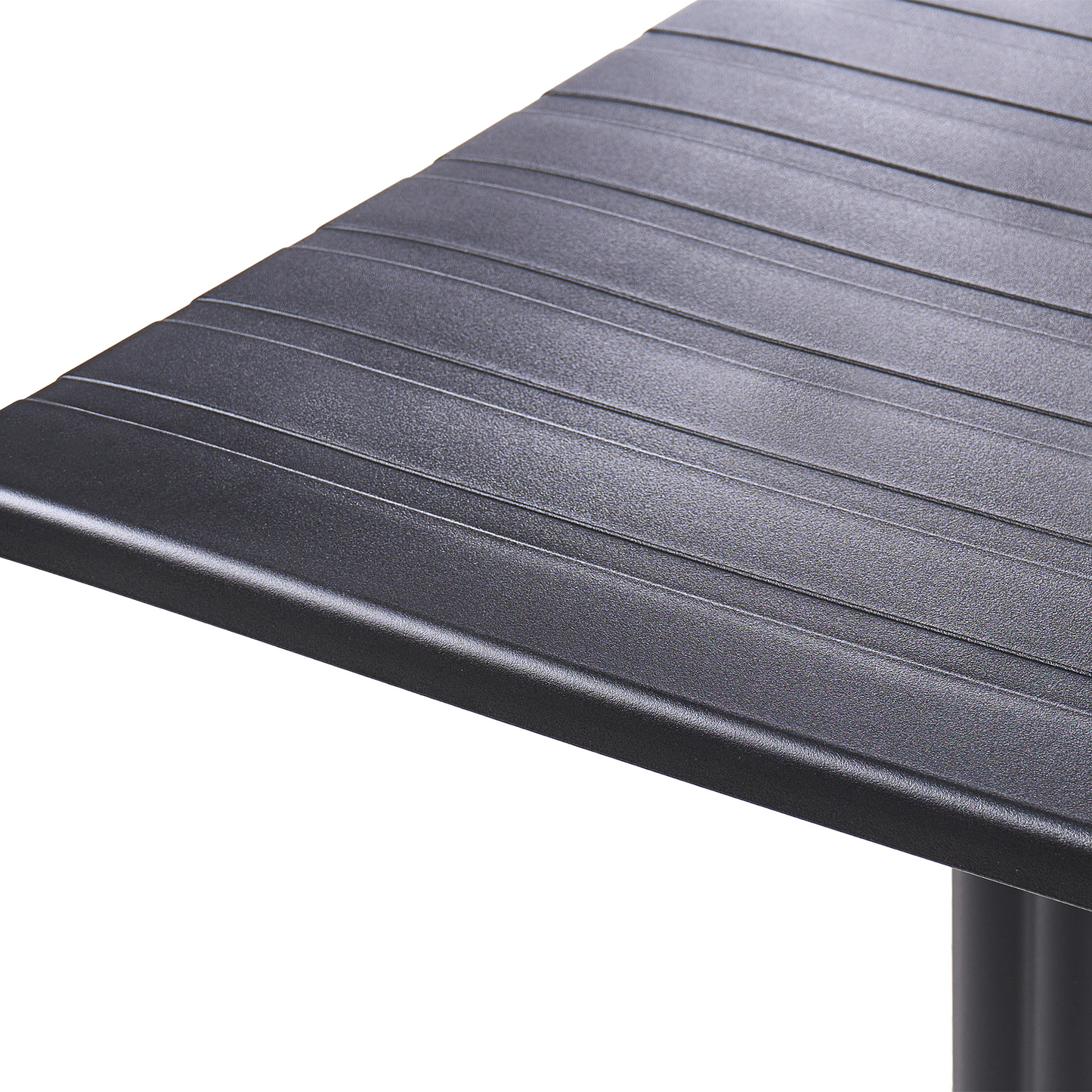 Bistro Table Black 60 x 60cm Flip Top Outdoor