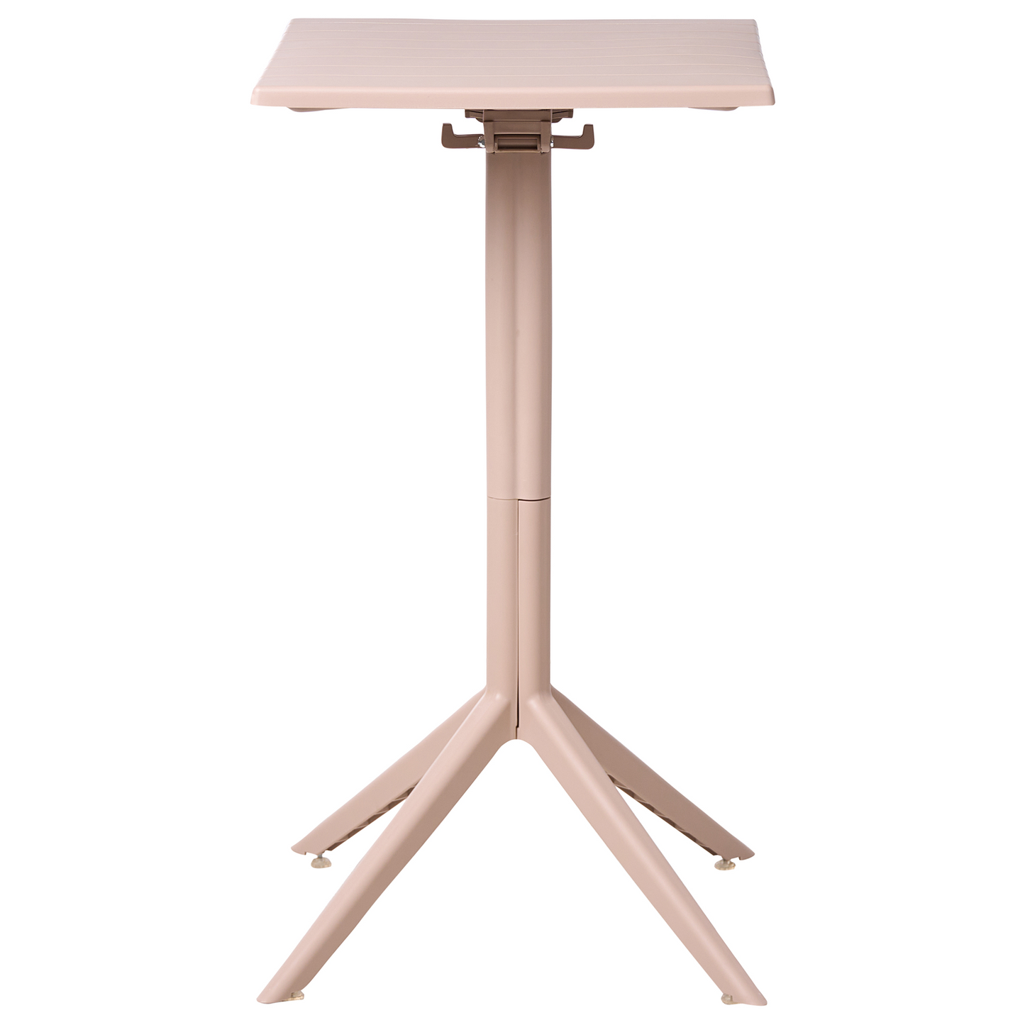 Breeze Living Bistro Table Beige 60 x 60cm Flip Top Outdoor Balcony Table Synthetic Material