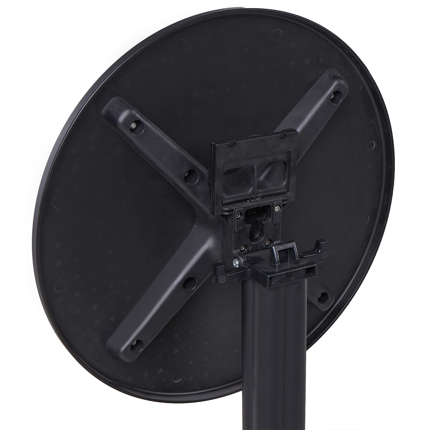 Bistro Round Black 60cm Synthetic Outdoor Table With Flip Top