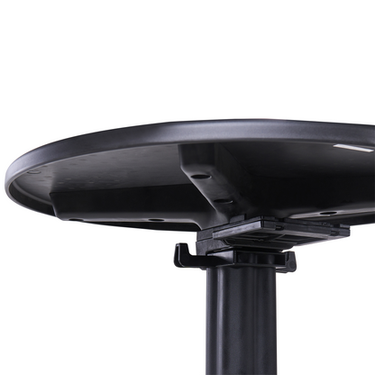 Bistro Round Black 60cm Synthetic Outdoor Table With Flip Top