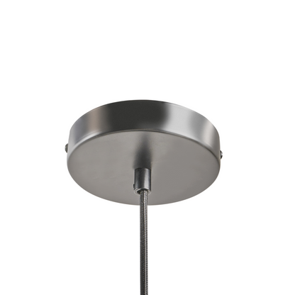 UFO Black Pendant Lamp Modern Mid Century Metal