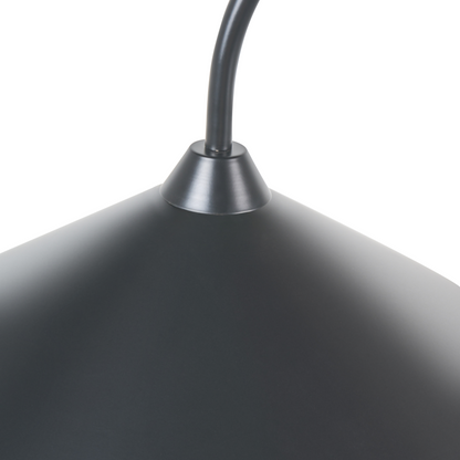 Arched Floor Lamp Black Metal Shade and Base