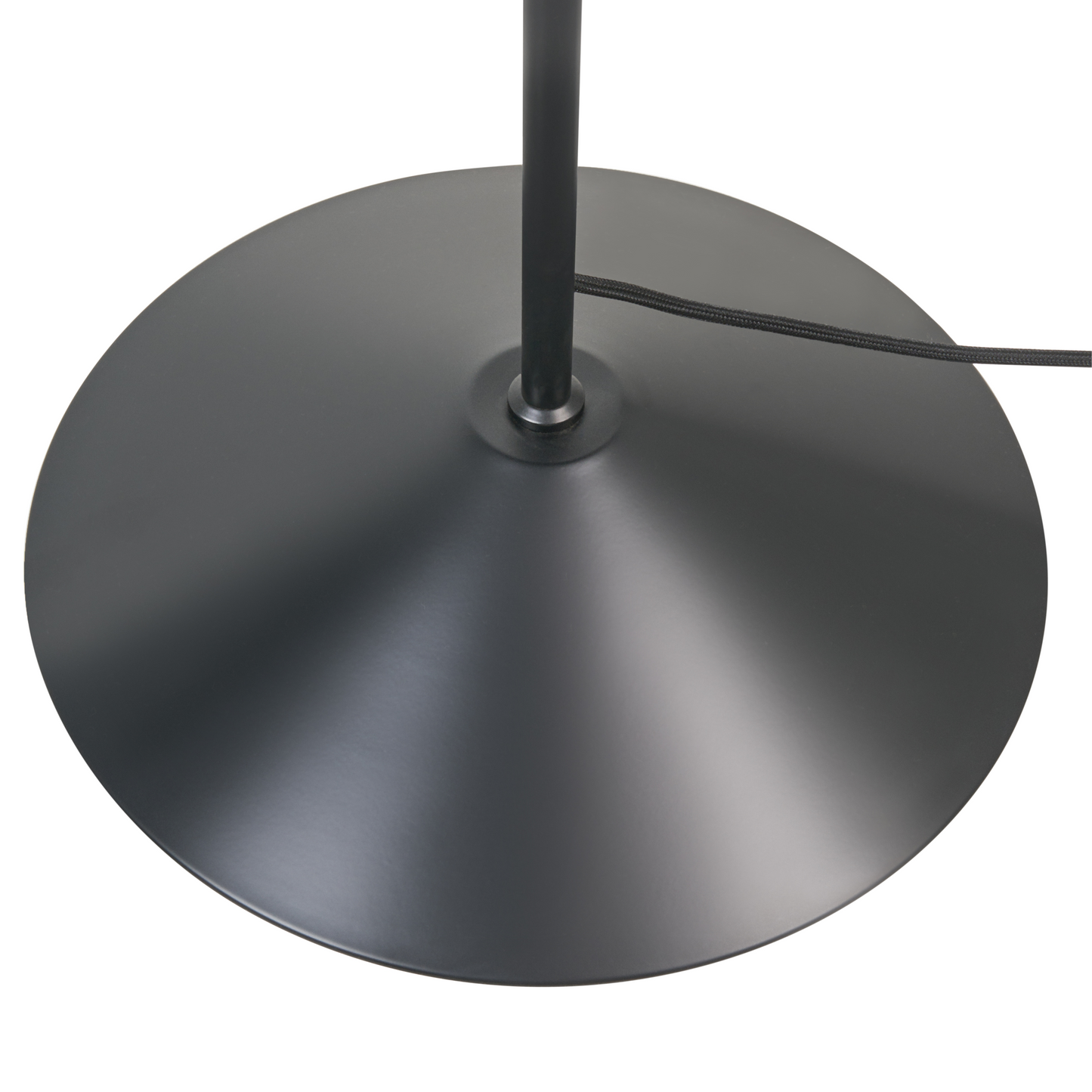 Arched Floor Lamp Black Metal Shade and Base