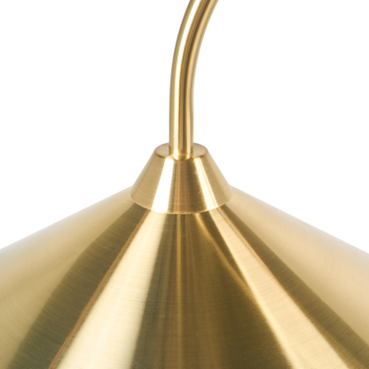 Arched Floor Lamp Gold Metal Shade And Base Modern