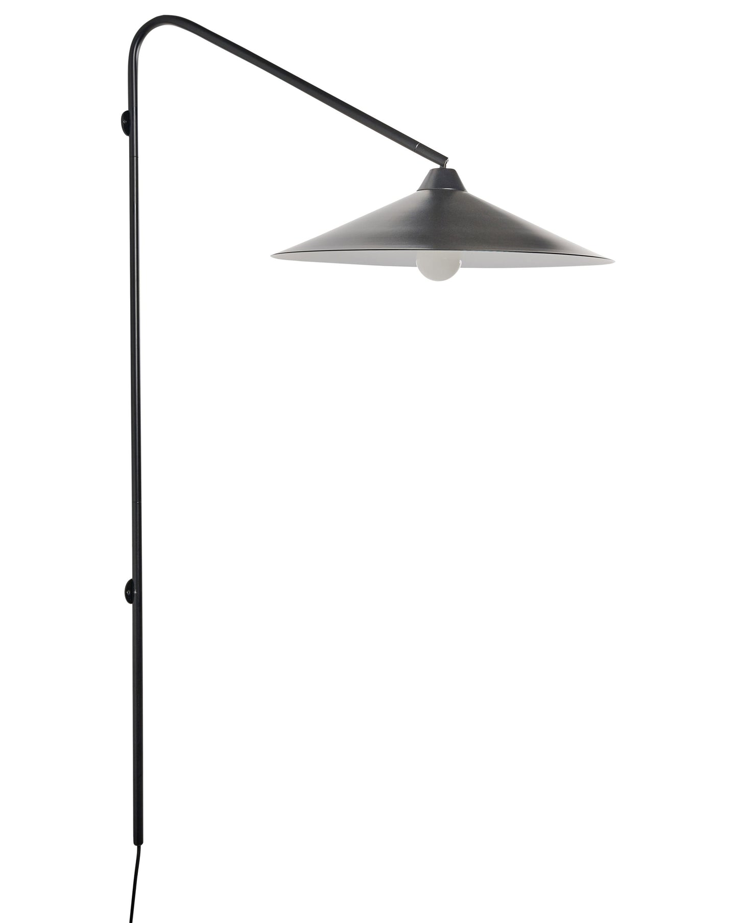 Black Metal Bell Wall Lamp Modern Industrial Style