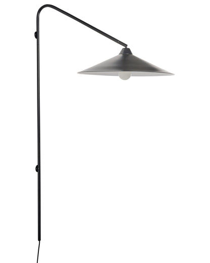 Black Metal Bell Wall Lamp Modern Industrial Style