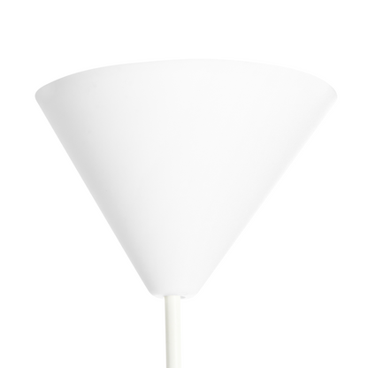 Hanging Pendant Lamp Off White Nylon Shade Modern Design