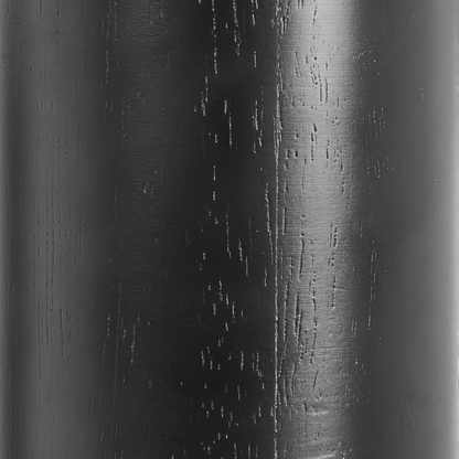 Table Lamp Black Metal Nylon Shade Rubberwood Modern