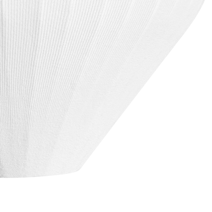 Pendant Lamp White Ribbed Fabric Shade Diffused Soft Living Room Light