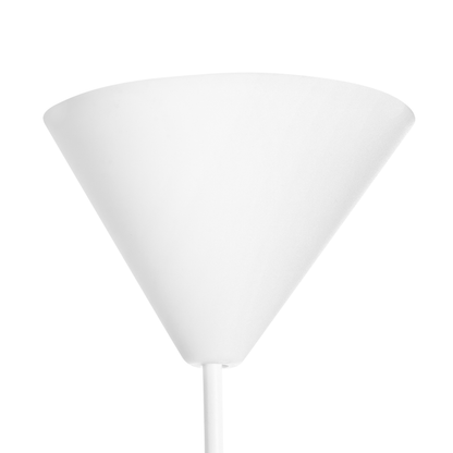 Pendant Lamp White Ribbed Fabric Shade Diffused Soft Living Room Light