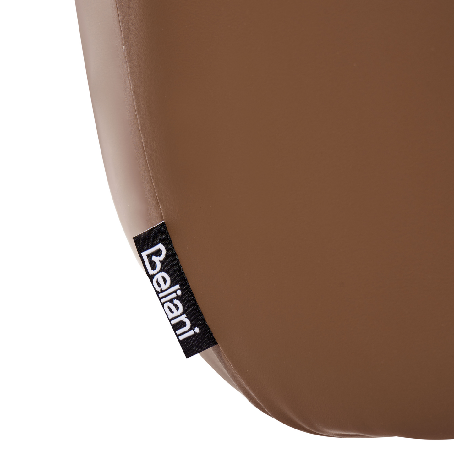 Swivel Dining Chair Brown Faux Leather With Armrest