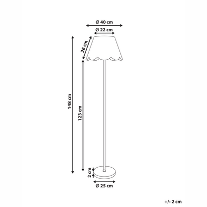 Natural Handmade Floor Lamp Rattan Shade Metal Base