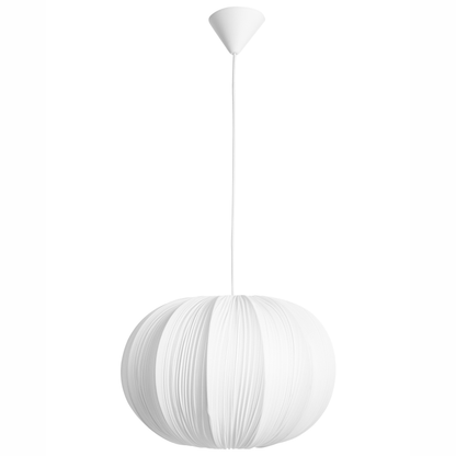 Pendant Lamp White Fabric Shade Modern Living Room Light