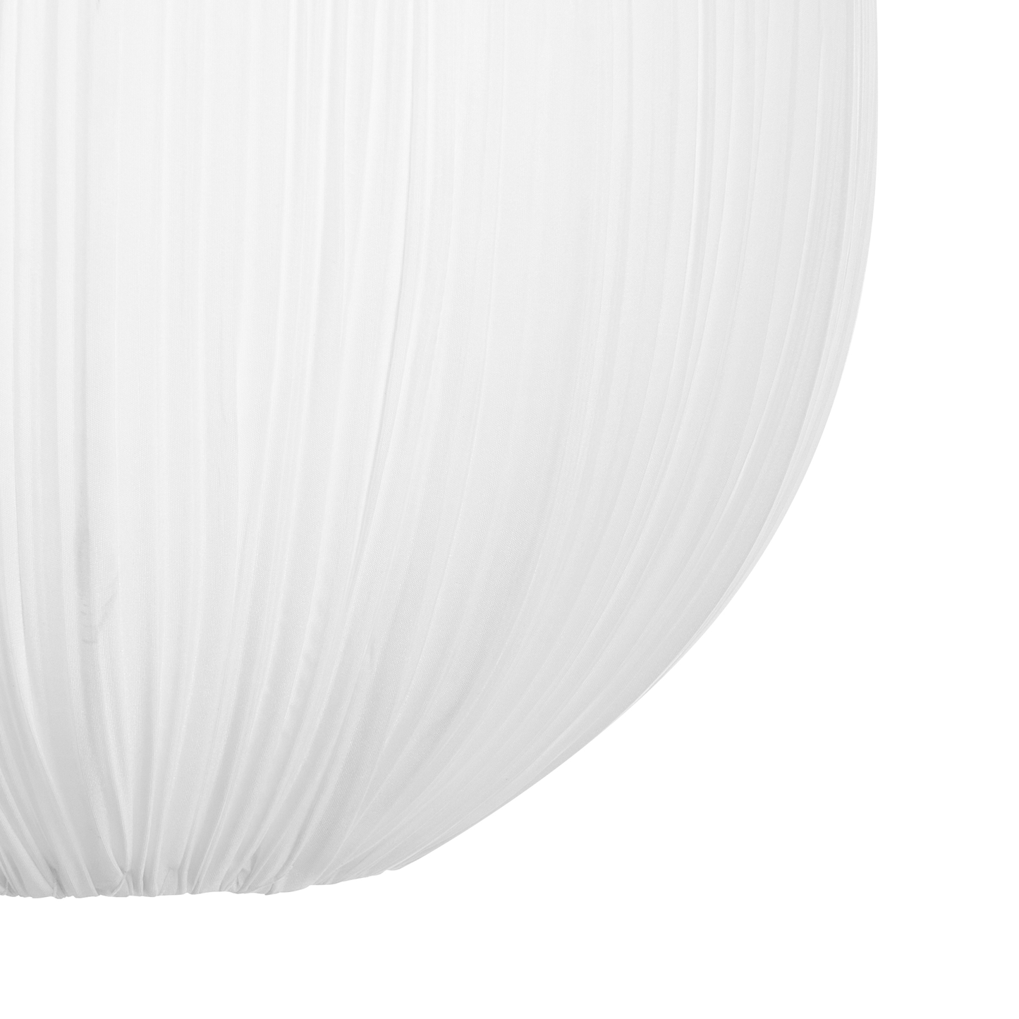 Cotton Shade Pendant Lamp White Modern Living Room Light