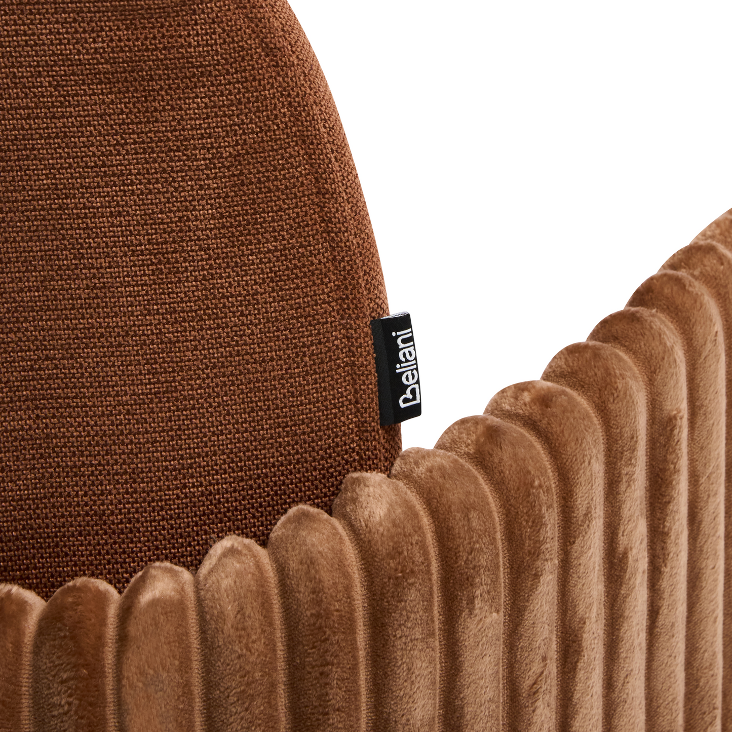 Retro Bar Chairs Set of 2 Brown Velvet Armrests