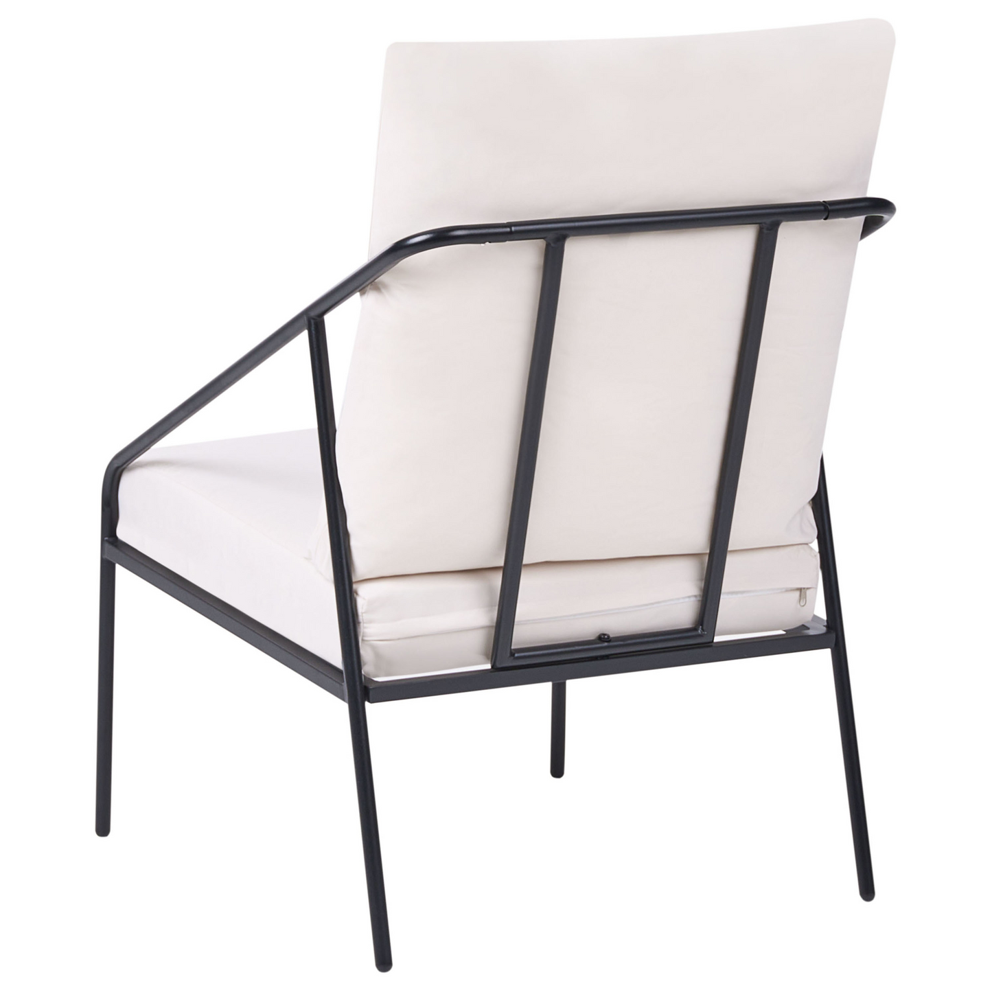 Black Metal Outdoor 4 Seater Set With Removable Covers