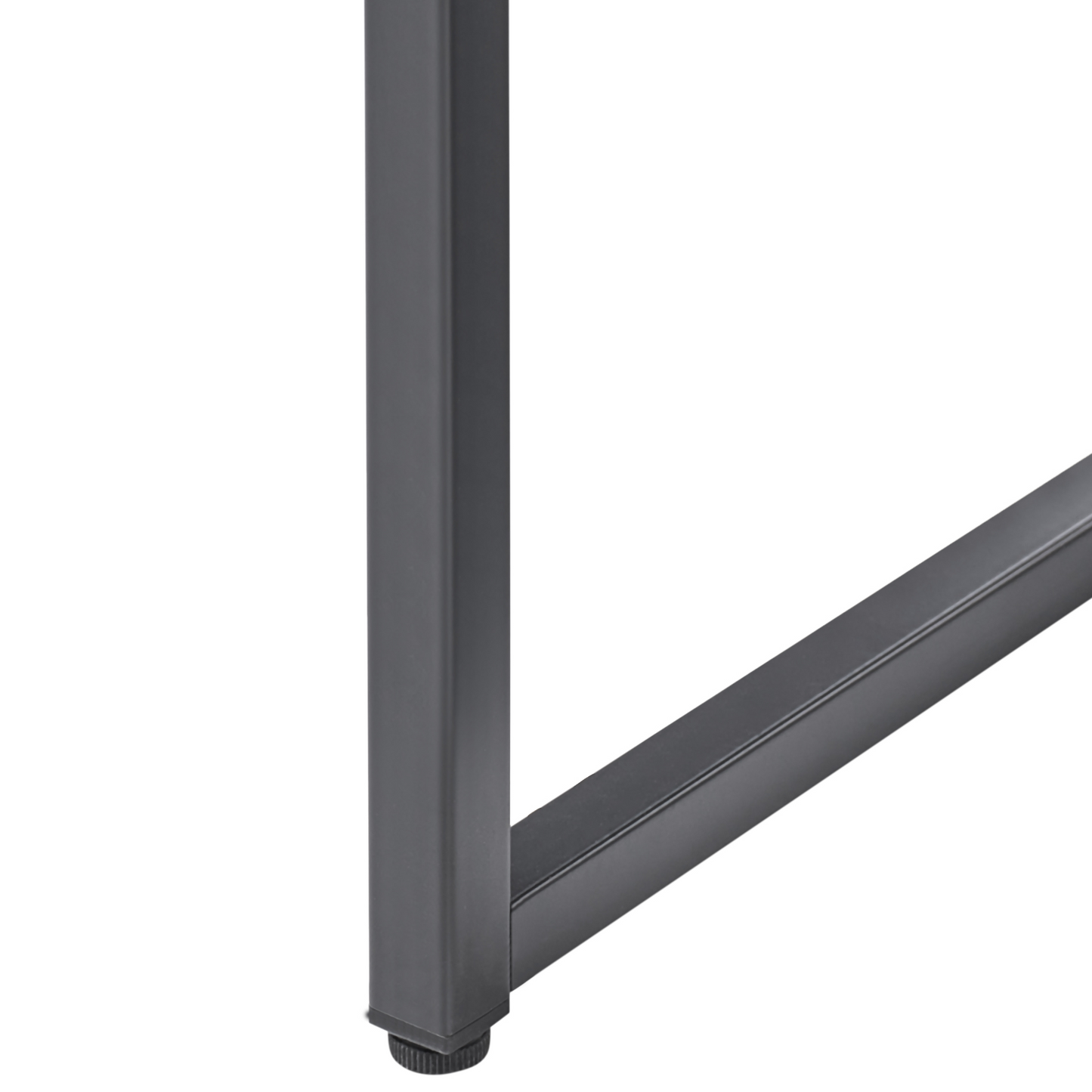 Powder Coated Black Steel Storage Cabinet With 2 Shelves
