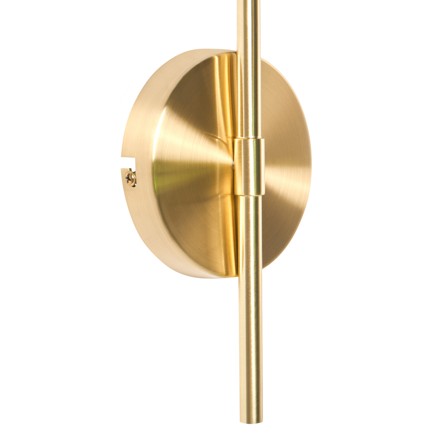 Wall Lamp Gold Iron Glass Drum Shade Modern Industrial
