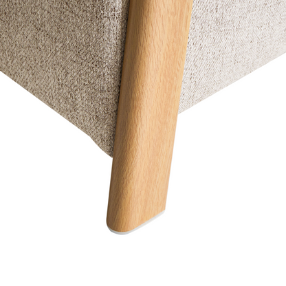 Glam Storage Bench Beige Fabric Underbed Storage Modern