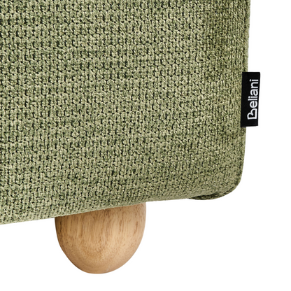 Storage Bench Green Fabric With Water-Repellent Coating
