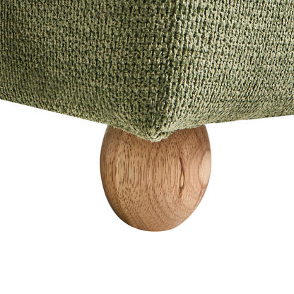 Storage Bench Green Fabric With Water-Repellent Coating