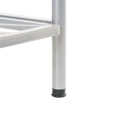 Industrial Freestanding Silver Clothes Rack 160cm Steel