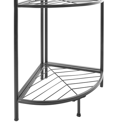 Industrial Black Clothes Rack 160cm Freestanding Steel Shelves