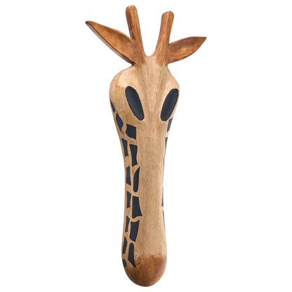 Style Giraffe Wall Decor Brown Mango Wood Handmade Boho