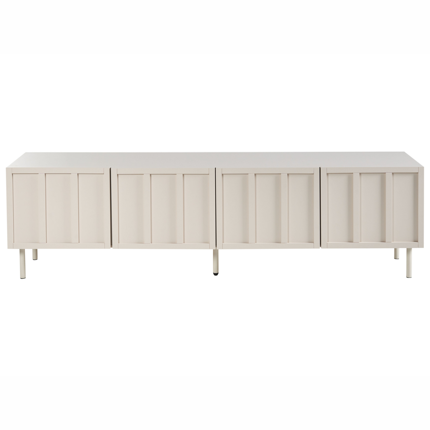 NovaCasa Cashmere TV Stand 4 Door Cabinet With Metal Legs