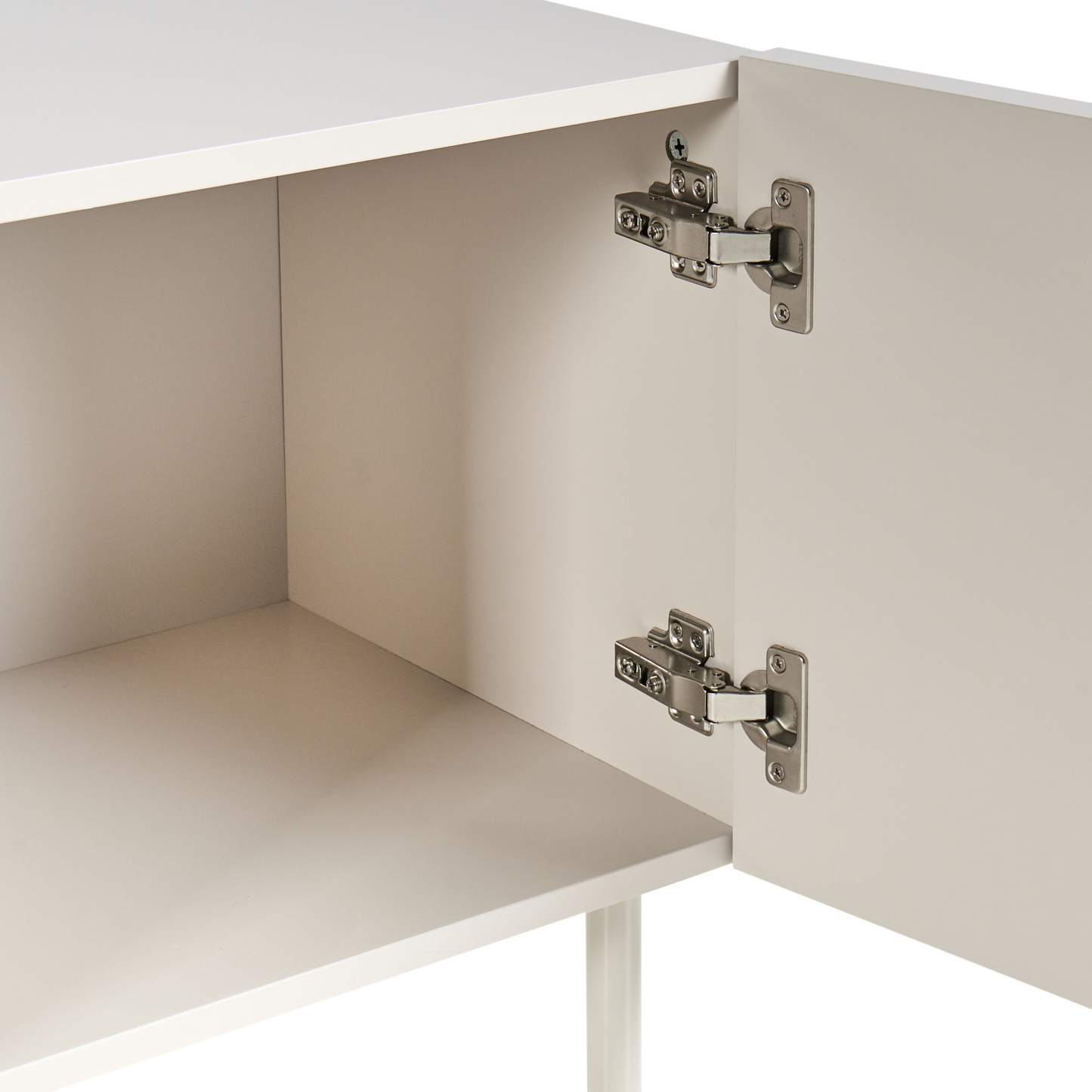 NovaCasa Cashmere TV Stand 4 Door Cabinet With Metal Legs