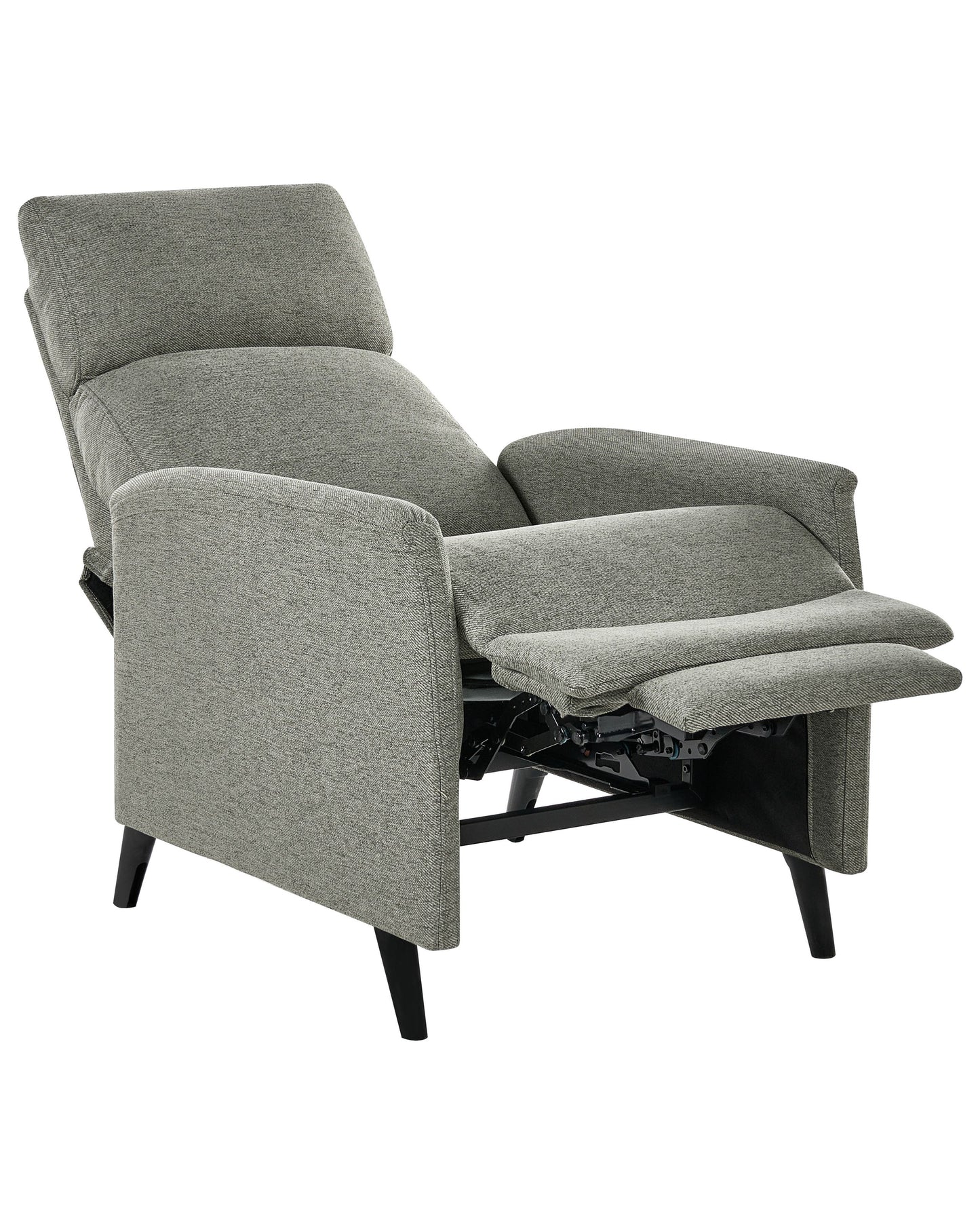 Manual Recliner Chair Light Green Fabric Upholstery