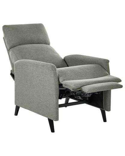 Manual Recliner Chair Light Green Fabric Upholstery