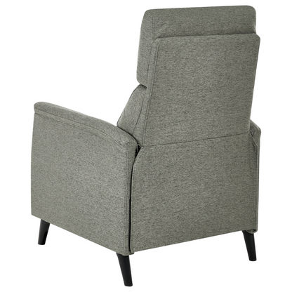 Manual Recliner Chair Light Green Fabric Upholstery