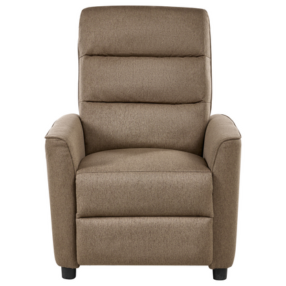 Heritage Home Manual Pushback Recliner Chair In Brown Fabric